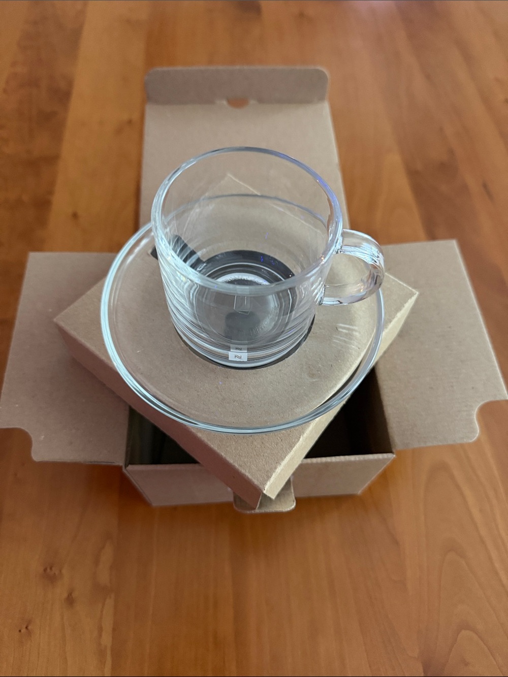 Nespresso Vertuo Lungo Glass Cup & Saucer • 6 oz • New in Box